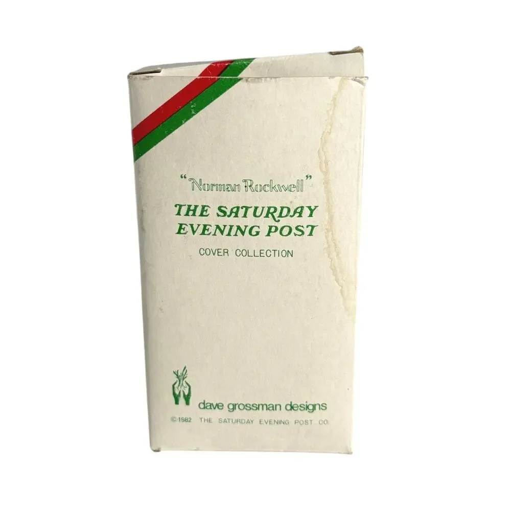 Vintage 1982 Norman Rockwell The Saturday Evening Post Ceramic ornament
